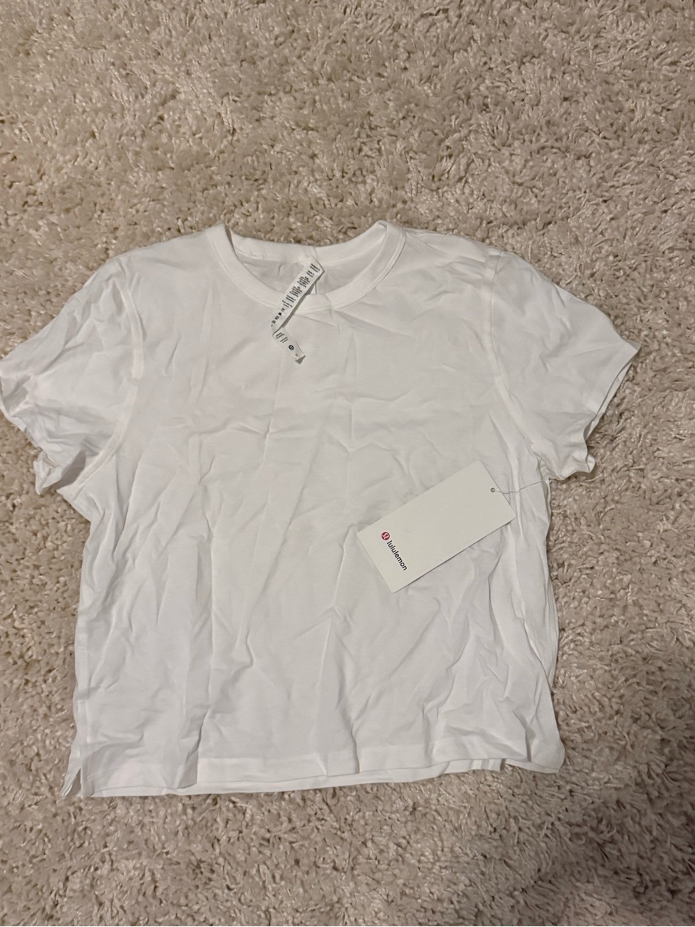 lululemon athletica White Short Sleeve Crew Tee